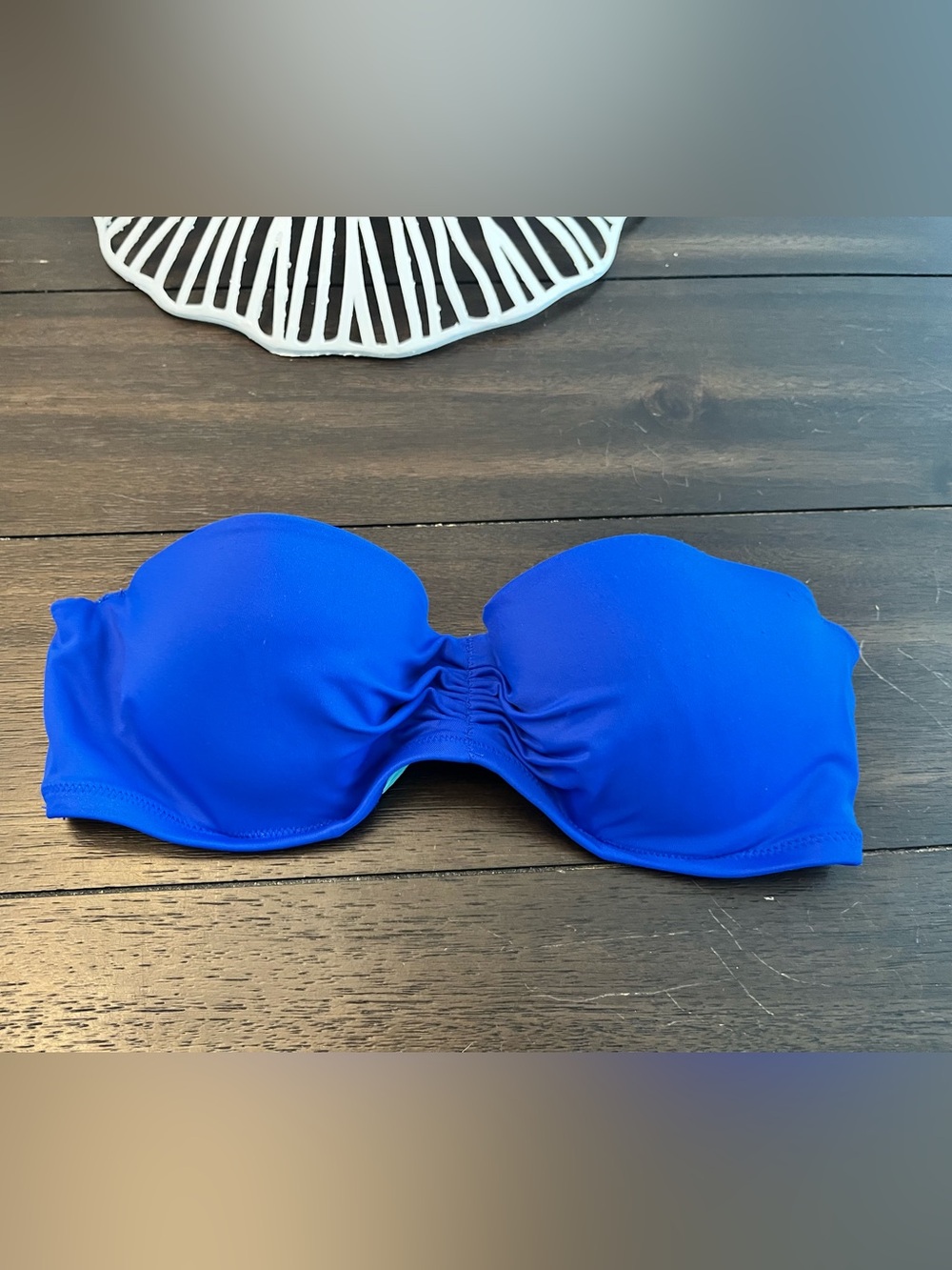 Victoria's Secret Royal Blue Strapless Bandeau Swim Top